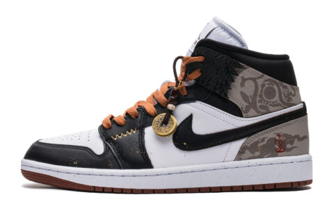 Jordan Air Jordan 1 High top Vintage Basketball Shoes Unisex Black Red