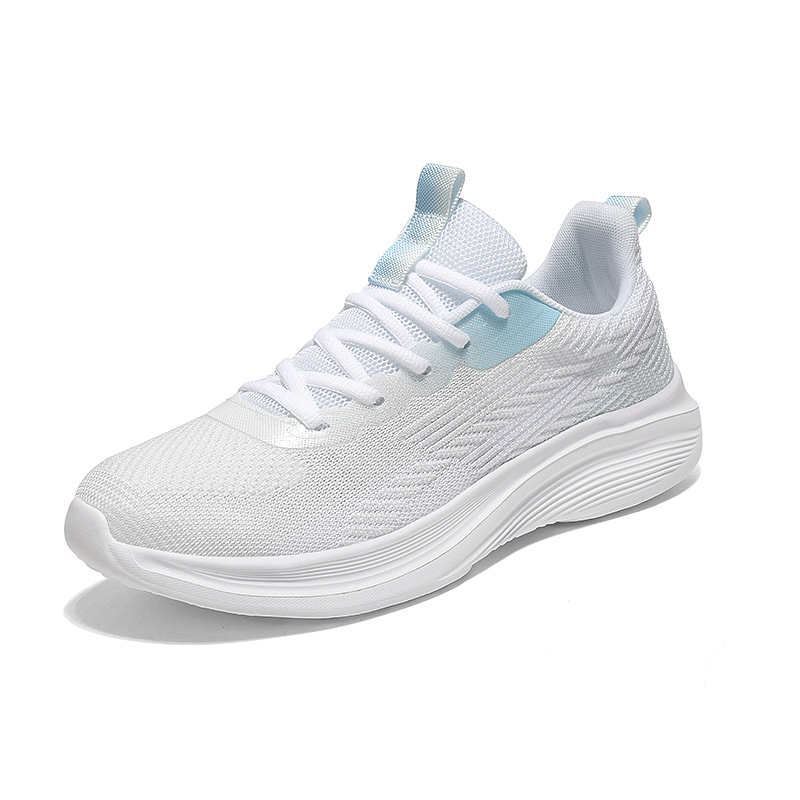 BIANSULONG Cushioning, Wear Resistant Low top Casual Running Shoes Unisex White Blue