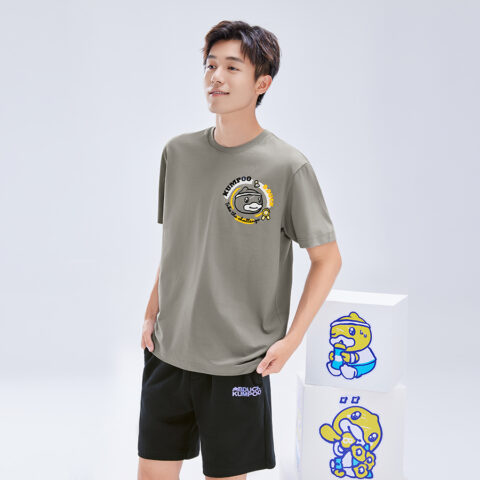 KUMPOO x B.Duck Badminton Jersey Unisex Gray