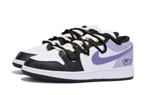 Jordan Air Jordan 1 Vintage Basketball Shoes Men’s Low Top Black Purple