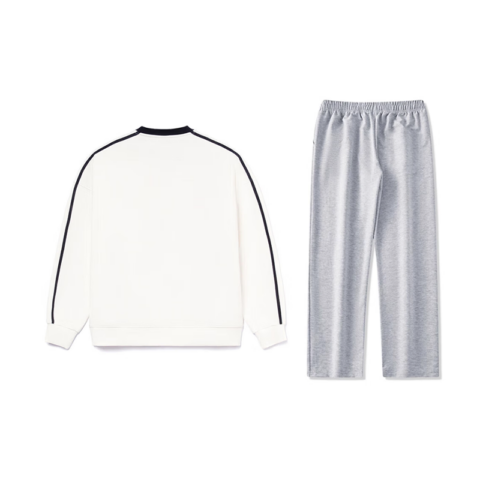 Li Ning Casual Sportswear Unisex White+Light Heather Gray