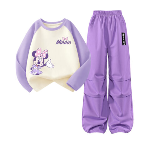 Disney Kids Casual Sportswear Crew Neck Moderate