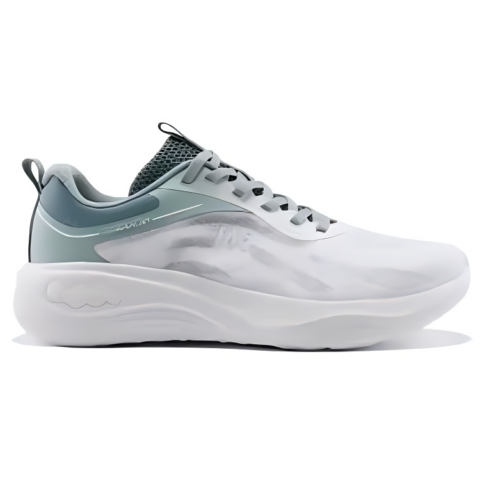 361° PU, Mesh Cushioning Breathable Low top Training Running Shoes Men’s White Green