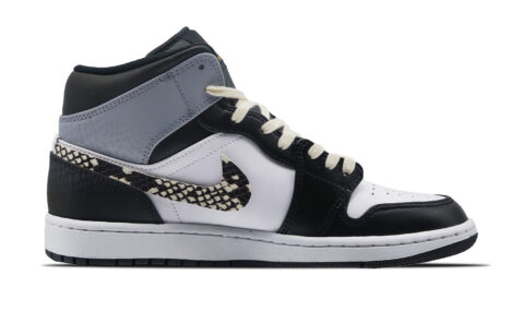 Jordan Air Jordan 1 Vintage Basketball Shoes Men’s Mid Top Black/Gray