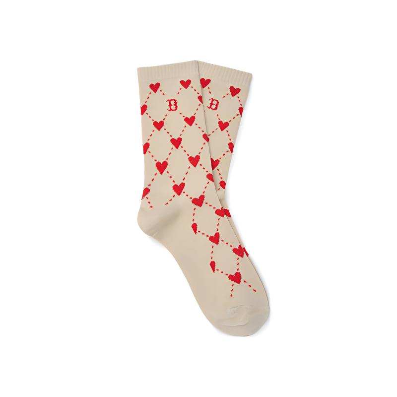 MLB Crew Socks Unisex Light Beige