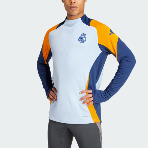 Adidas Real MadridTiro 24 Soccer Jersey Men’s Glossy Finish Blue