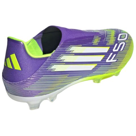 Adidas Adizero F50 League Laceless Fg Mg ‘Purple Rush Lucid Lemon’