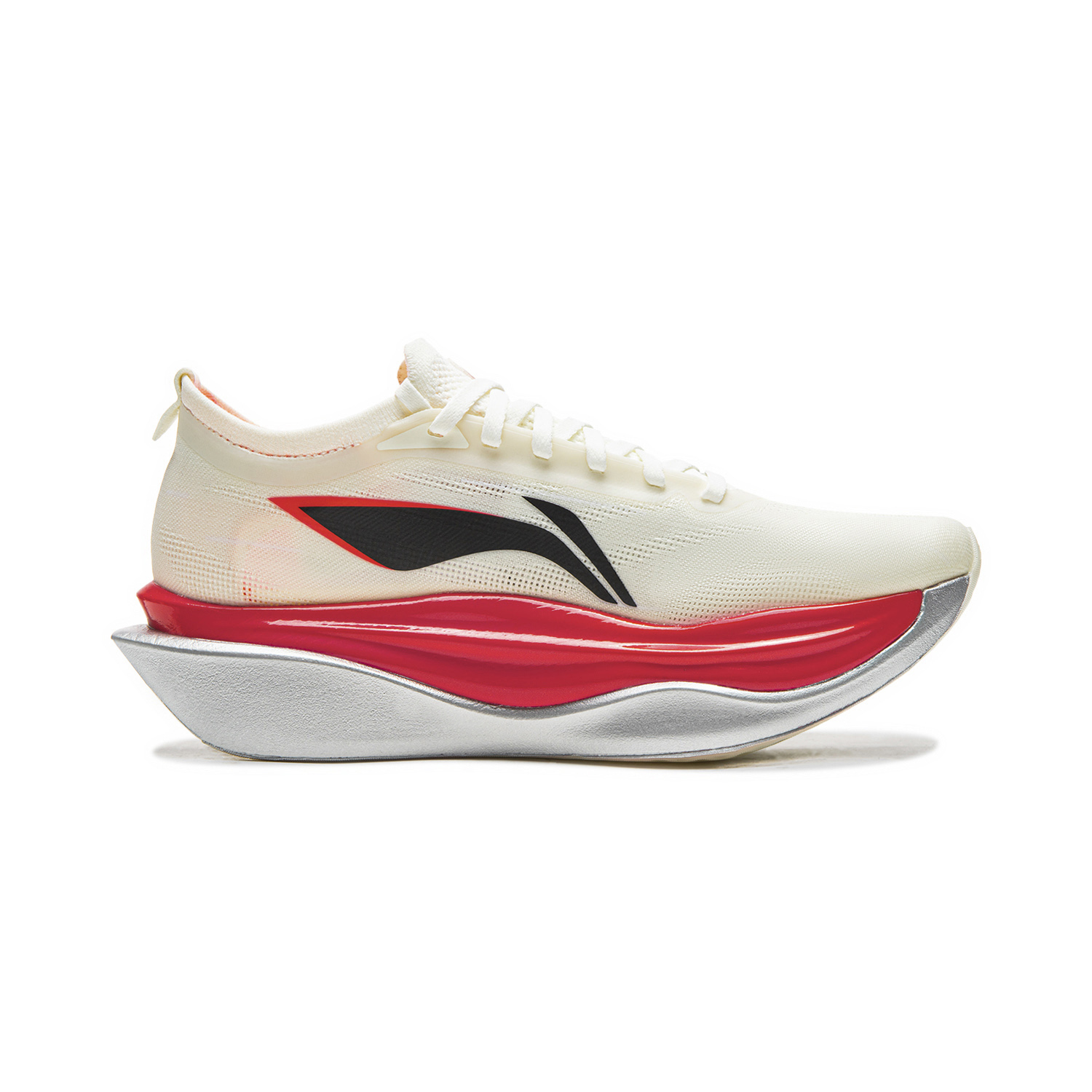 Li Ning Feidian 6 ELITE Low top Carbon Plate Marathon Racing Running Shoes Unisex Champagne White