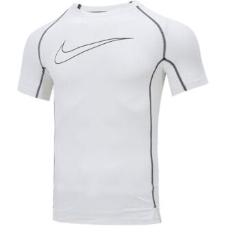 Nike Dri-FIT Men's Pro Tight Fit Short-Sleeve Top White