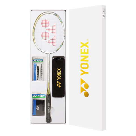 YONEX AstroX AX9900 White Gold Box Full Carbon Badminton Rackets Upper Class 680mm Unisex