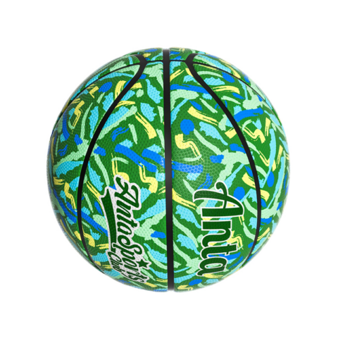 Anta China Mainland Version Rubber Basketball Green Size 7 Ball Size 5 Ball Training Competition Unisex