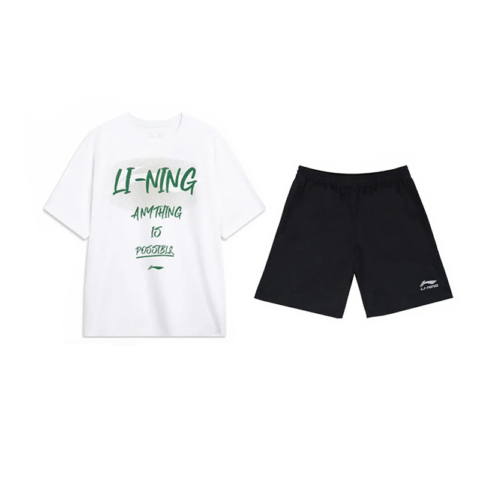 Li Ning Casual Sportswear Unisex White+Black