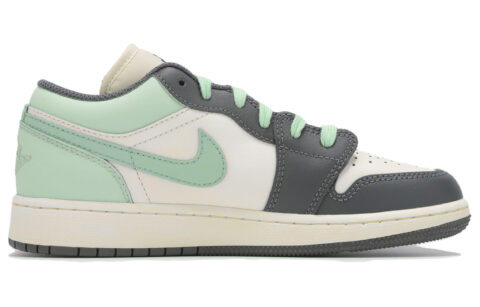 Jordan Air Jordan 1 Low top Vintage Basketball Shoes Unisex Light Green