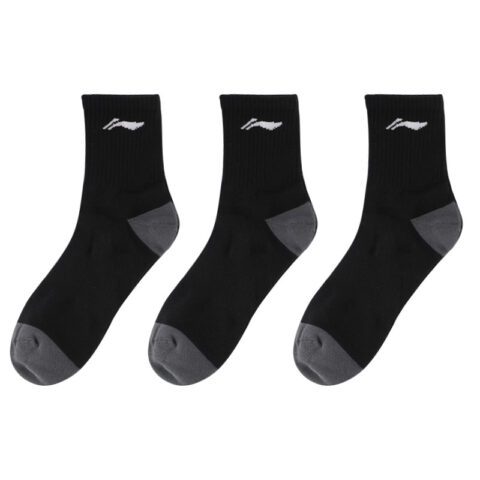 Li Ning Crew Socks Unisex 3 Pack