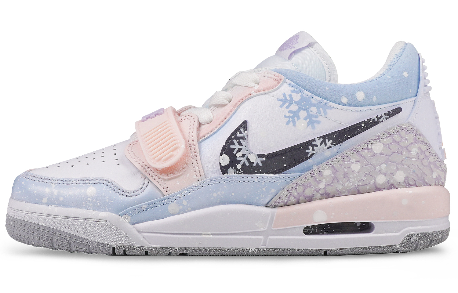 Jordan Legacy 312 Abrasion Resistant Abrasion Resistant Low top Vintage Basketball Shoes Women’s Pink Blue White