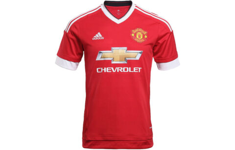 Adidas Soccer Jerseys Men's Red Moderate Straight Fit