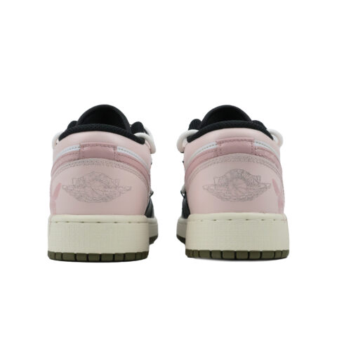 Jordan Air Jordan 1 Abrasion Resistant Low top Vintage Basketball Shoes Unisex Pink