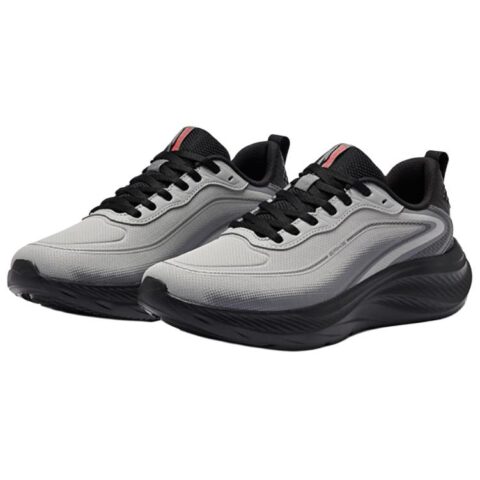 Erke Rebound Cushioning Rebound Cushioning Low top Racing Running Shoes Men’s Black Gray