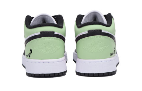 Jordan Air Jordan 1 Urban Chic Style Vintage Low top Vintage Basketball Shoes Men’s White Green