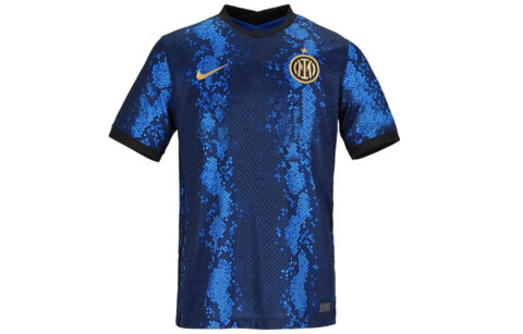 Nike X F.C. Internazionale Milano Soccer Jerseys Unisex Blue Moderate Straight Fit