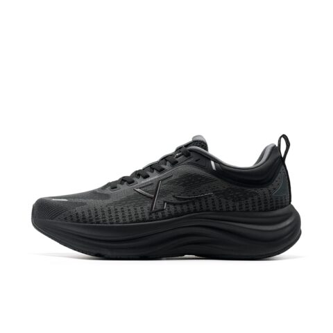 XTEP Rebound Abrasion Resistant Breathable Slip Resistant Low top Casual Running Shoes Men’s Black Gray