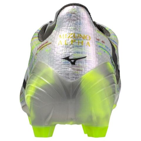 Mizuno Alpha 2 Slip Resistant Abrasion Resistant Soccer Shoes Unisex Silver Green