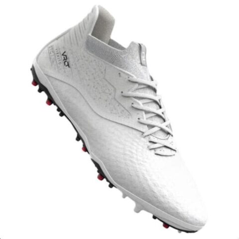 DECATHLON Viralto 3 MG Multi Ground Cushioning Abrasion Resistant Cushioning, Wear Resistant Soccer Shoes Men’s White