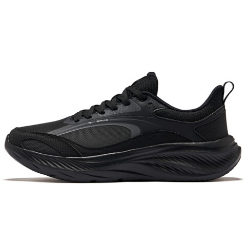 Erke Cushioning Rebound Low top Casual City Commuting Running Shoes Men’s Jet Black