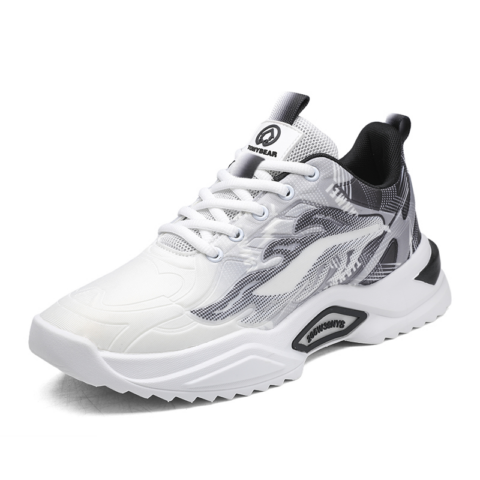 TONYBEAR Fabric Slip Resistant Abrasion Resistant Slip Resistant Abrasion Resistant Low top Sports Running Shoes Men’s