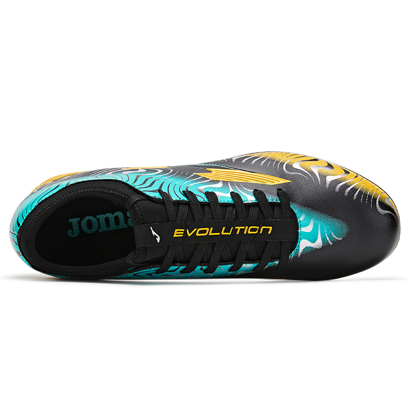 Joma Speed Type MG Multi Ground Artificial Turf Synthetic Leather Soccer Shoes Men’s Black