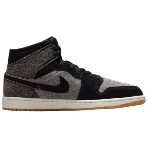 Jordan 1 Mid Se Black Denim