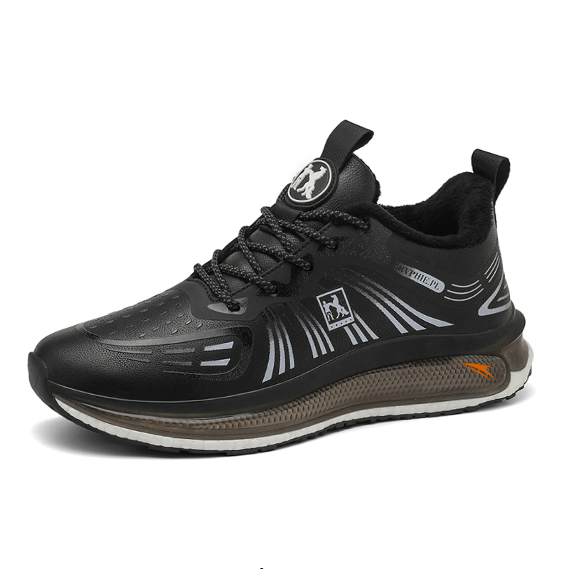 JINLAIKE Cushioning Slip Resistant Abrasion Resistant Low top Casual Running Shoes Unisex Black