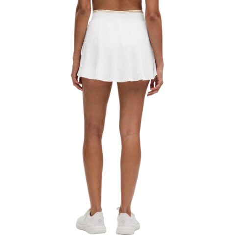 Lululemon VarsitySwift Tennis Bottom Women’s White/Champagne Lurex