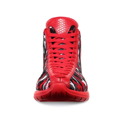 SOULSFENG Mid top Basketball Shoes Unisex Red