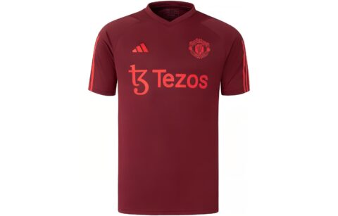 Adidas Manchester United Soccer Jerseys Men's Dark Red Moderate Straight Fit