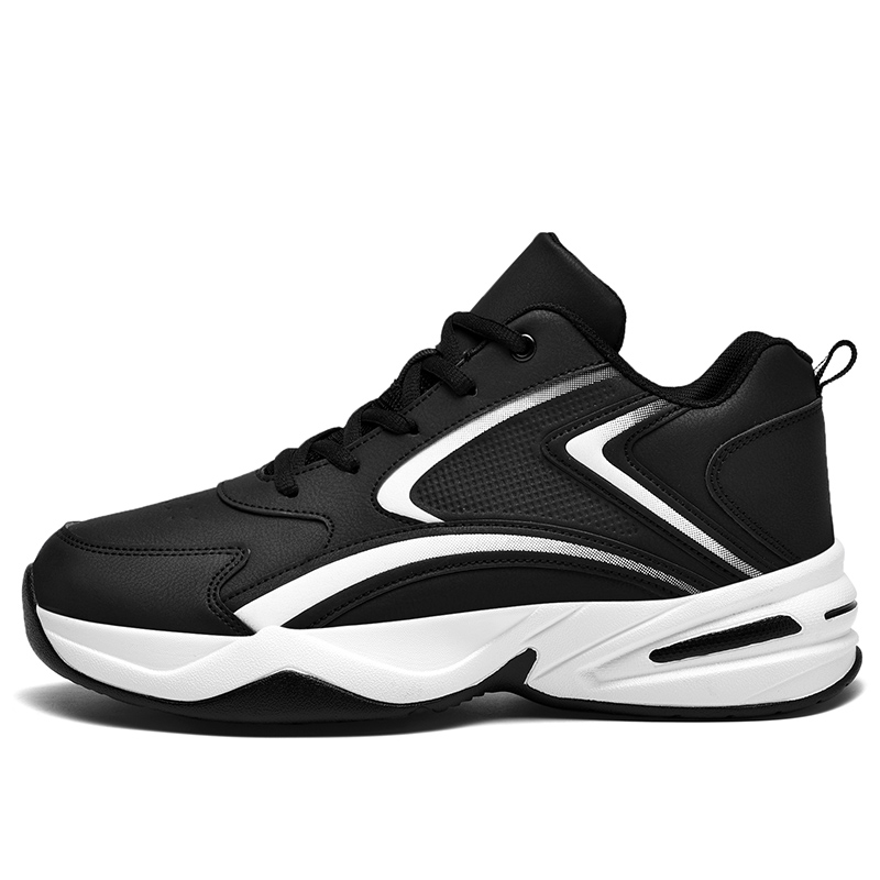 HEIWEILU Cushioning Slip Resistant Abrasion Resistant Mid top Running Shoes Men’s