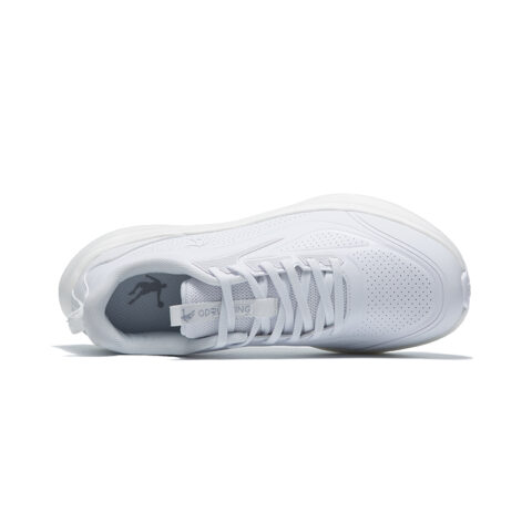 QIAODAN Cushioning Slip Resistant Abrasion Resistant Low top Casual Running Shoes Women’s White