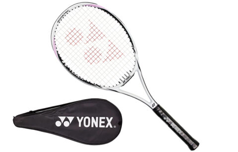 YONEX 21SMHGE 290g Racket Weight 100 Square Inches Head Size Beginner White Unisex Carbon aluminum Alloy Tennis Rackets