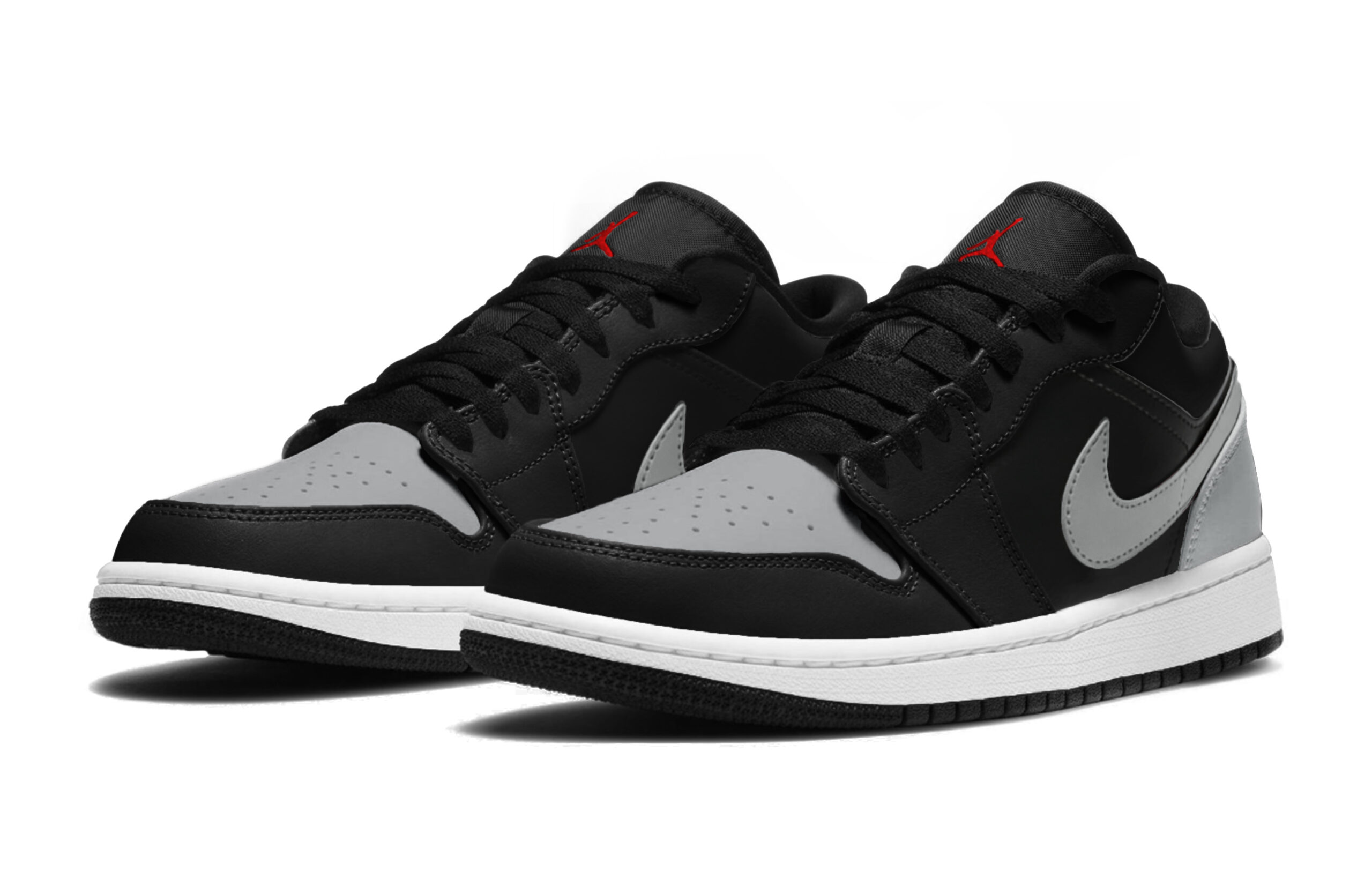 Jordan Air Jordan 1 Box Cushioning Slip Resistant Abrasion Resistant Low top Vintage Basketball Shoes Unisex Black