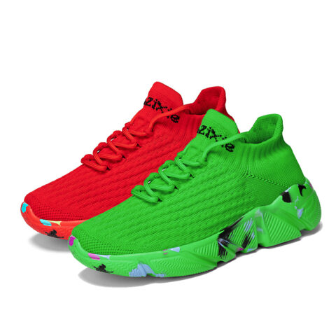 HEIWEILU Breathable Lightweight Breathable And Lightweight Low top Casual Running Shoes Unisex