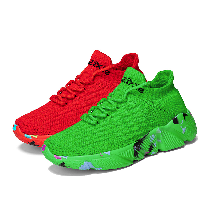 HEIWEILU Breathable Lightweight Breathable And Lightweight Low top Casual Running Shoes Unisex