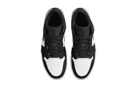 Jordan Air Jordan 1 Slip Resistant Abrasion Resistant Low top Vintage Basketball Shoes Unisex Black