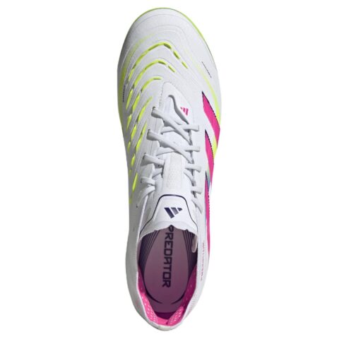 Adidas PREDATOR ELITE AG Artificial Ground Slip Resistant Abrasion Resistant Soccer Shoes Men’s White