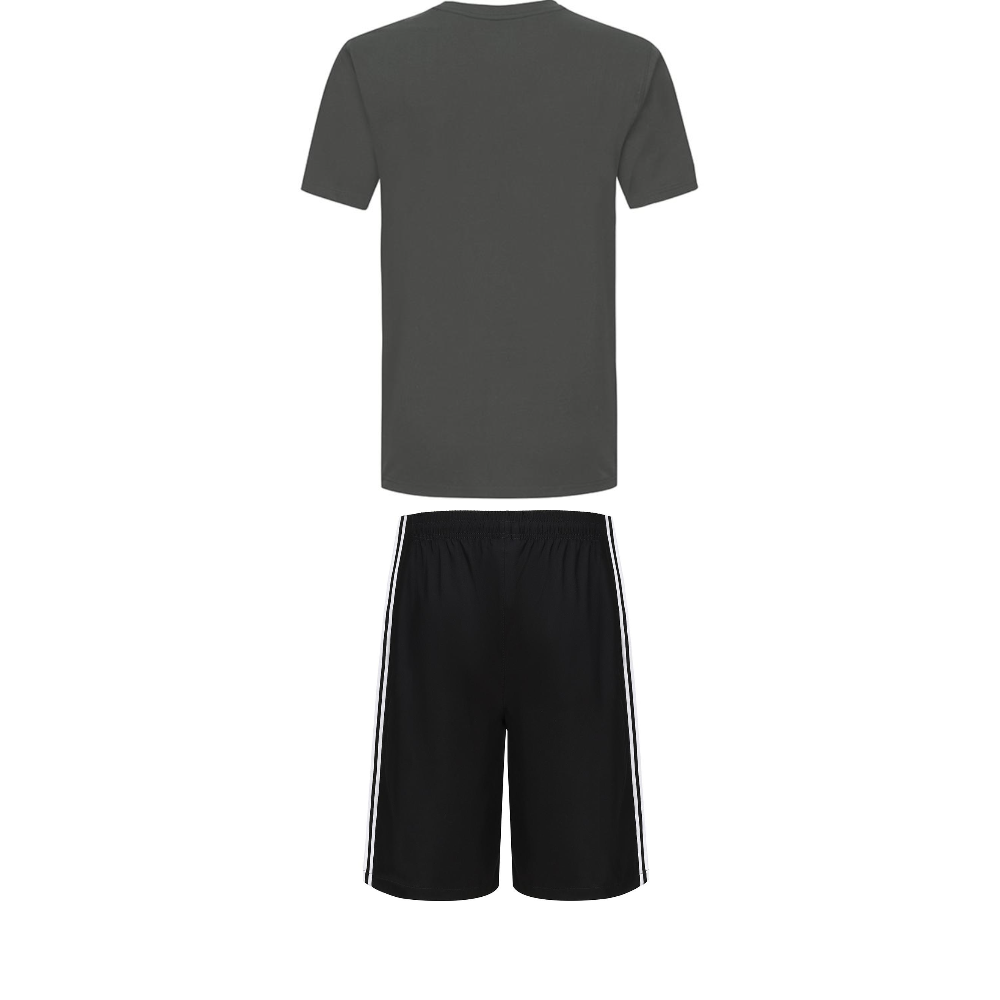 Adidas Taekwondo Casual Sportswear Men’s Set Gray+Black