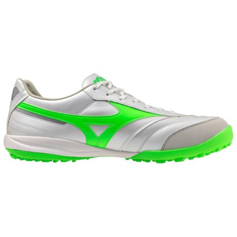 Mizuno TF Turf Slip Resistant Abrasion Resistant Soccer Shoes Unisex Silver Green