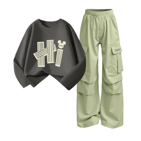 Disney Kids Casual Sportswear Crew Neck Moderate