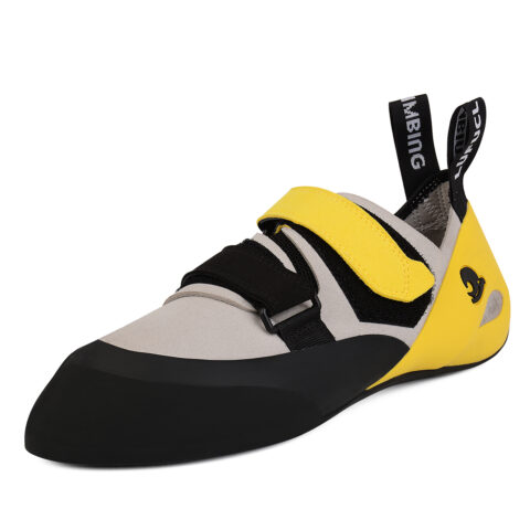 LUFU Slip Resistant Abrasion Resistant Low top Rock Climbing Shoes Unisex Gray