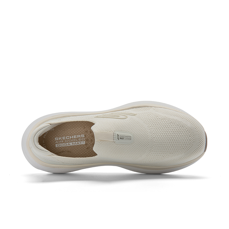 Skechers Rebound Height Increasing Lightweight Low top Running Shoes Women’s Ivory