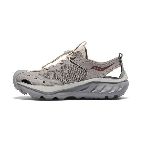 Saucony CRADLE MT Baby Cradles Synthetic Leather Breathable And Lightweight Low top Running Shoes Unisex Gray
