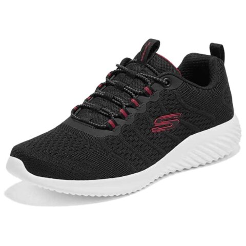 Skechers Bounder Abrasion Resistant Abrasion Resistant Low top Running Shoes Men’s Black Red